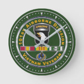 101e Airborne Divisie Vietnam Veteraan Ronde Klok (Voorkant)