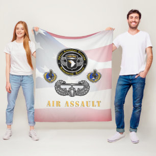 101e Airborne Division Air Assault Fleece Deken