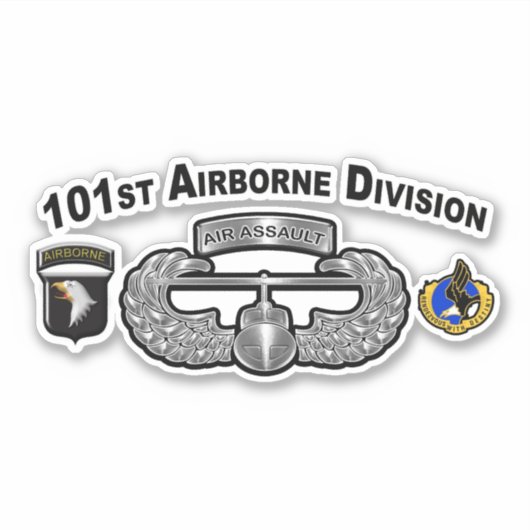 101e Airborne Division Air Assault Sticker (Voorkant)