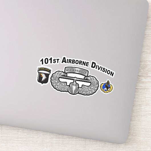101e Airborne Division Air Assault Sticker (Detail)