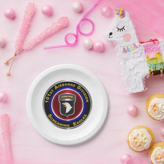 101e Airborne Division Custom Papieren Bordje (Feest)
