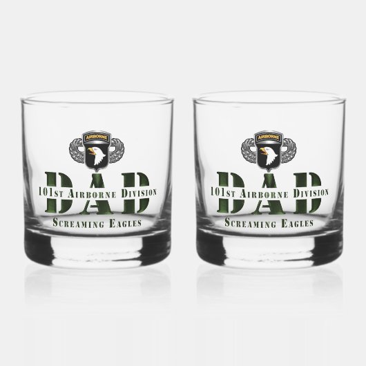 101e Airborne Division DAD Whisky Glas (Voorkant)