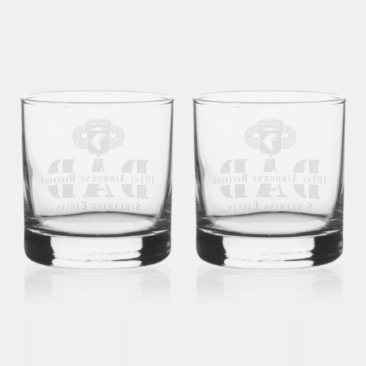 101e Airborne Division DAD Whisky Glas (Achterkant)