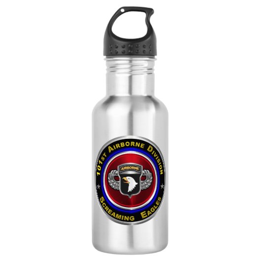 101e Airborne Division Gepersonaliseerd Waterfles (Voorkant)