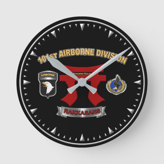 101e Airborne Division Rakkasans Ronde Klok (Voorkant)