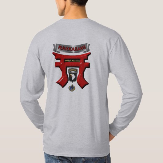 101e Airborne Division Rakkasans T-shirt (Achterkant)