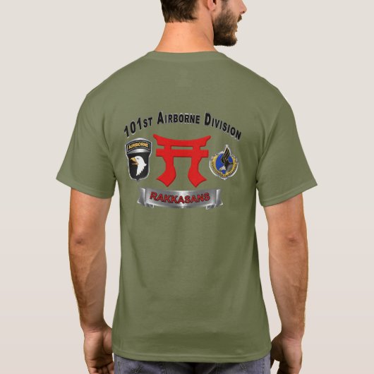 101e Airborne Division Rakkasans T-shirt (Achterkant)