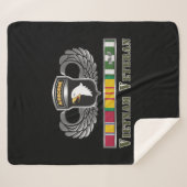 101e Airborne Division Vietnam Veteran Sherpa B Sherpa Deken (Voorkant (horizontaal))