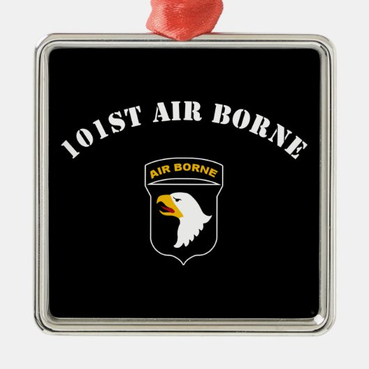 101e Airborne Insignia Metalen Ornament (Voorkant)