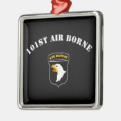 101e Airborne Insignia Metalen Ornament (Links)
