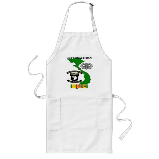 101e Airborne Veitnam BBQ Aprons 0/0 Lang Schort (Voorkant)