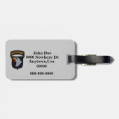 101e bagagelabel voor patches voor luchtverdeelinr (Achterkant horizontaal)