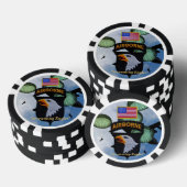 101e boordgietijzer voor campbell poker chips (Opstapeling)