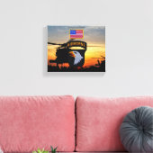 101e boordgietijzer voor veteranen canvas afdruk (Insitu (Woonkamer))