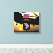 101e boordgietijzer voor veteranen canvas afdruk (Insitu (Houten vloer))