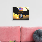 101e boordgietijzer voor veteranen canvas afdruk (Insitu (Woonkamer))