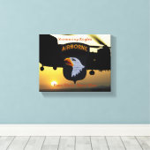 101e boordgietijzer voor veteranen canvas afdruk (Insitu (Houten vloer))