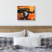 101e boordgietijzer voor veteranen canvas afdruk (Insitu (Slaapkamer))