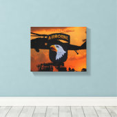 101e boordgietijzer voor veteranen canvas afdruk (Insitu (Houten vloer))