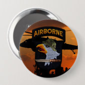 101e boordgietijzer voor veteranen ronde button 4,0 cm (Voorkant /achterkant)