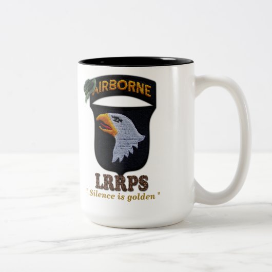 101e boordgletsjers LRPS LRRP Tweekleurige Koffiemok (Rechts)