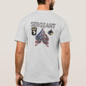 101e brigadier van de afdeling Luchtvaart T-shirt (Achterkant)