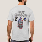 101e brigadier voor de eerste luchtdienst t-shirt (Achterkant)