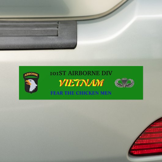 101e Bumpersticker uit Vietnam (Op auto)