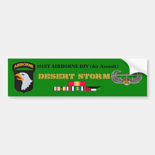 101e Bumpersticker van het Storm in de luchtwoesti (Voorkant)
