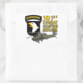 101e CAB - Apache Rechthoekige Sticker (Tas)
