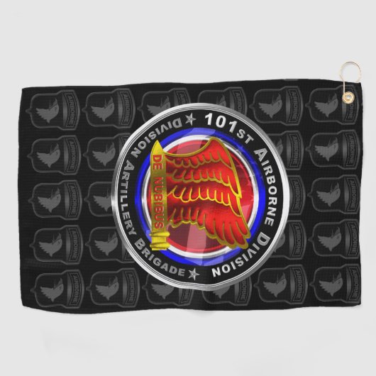 101e divisie Artillerie-brigade Golfhanddoek (Horizontaal)