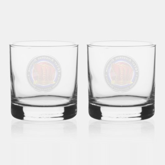 101e divisie Artillerie-brigade Whisky Glas (Achterkant)