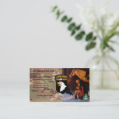 101e divisie Chaplain Card Visitekaartje (Staand voorkant)