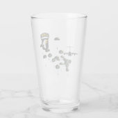 101e door de lucht aangedreven paratroopers glas (Achterkant)