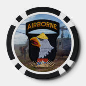 101e door de lucht gedragen schreeuwende adelaars  poker chips (Achterkant)