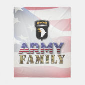 101e familie van het leger van de Airborne Divisio Fleece Deken (Voorkant)