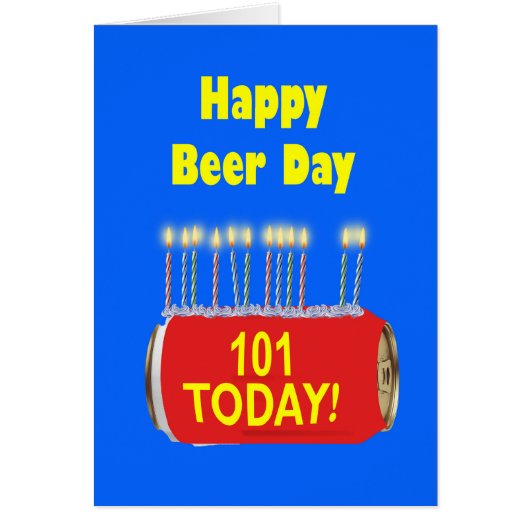 101e Happy Beer Day Verjaardag (Voorkant)