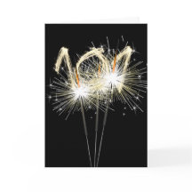101e jaarsparklers op zwart