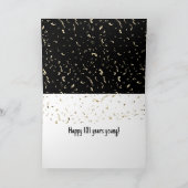 101e jaarsparklers op zwart kaart (Binnen)