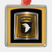 101e kerstdivisie metalen ornament (Voorkant)