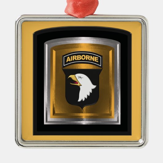 101e kerstdivisie metalen ornament (Voorkant)