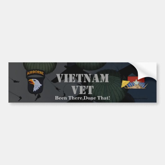 101e luchtafdeling vietnam bumper sticker (Voorkant)