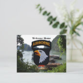 101e luchtafdeling vietnam patch briefkaart (Staand voorkant)