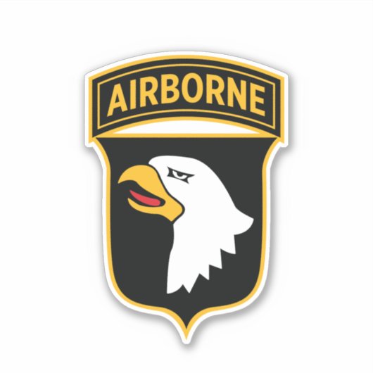 101e luchtbrug, draaiende adelaars sticker (Voorkant)