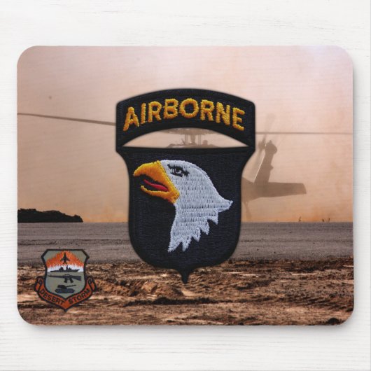 101e luchtbrug Golfoorlog vets Mousepad Muismat (Voorkant)