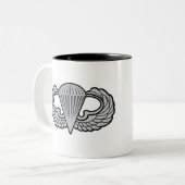 101e luchtbrug met springvleugels tweekleurige koffiemok (Voorkant links)