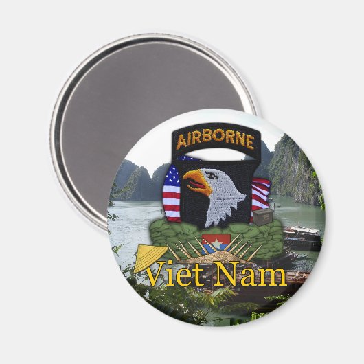 101e luchtbrug vietnam vc rvn vets Magnet (Voorkant / Achterkant)