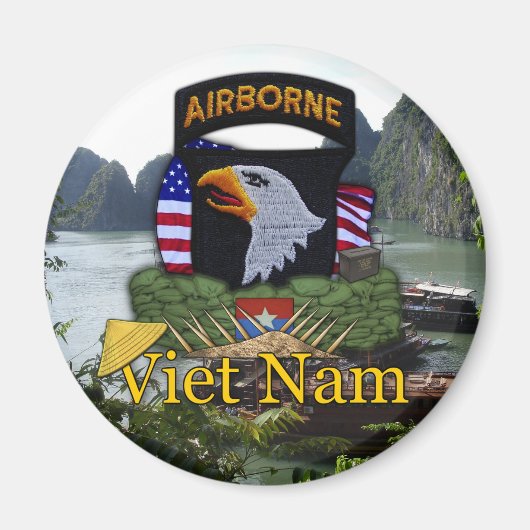 101e luchtbrug vietnam vc rvn vets Magnet (Voorkant)