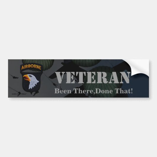 101e luchtdivisie veteranen bumpersticker (Voorkant)