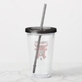 101e Luchtlandingdivisie Rakkasans Acryl Drinkbeker (Achterkant)